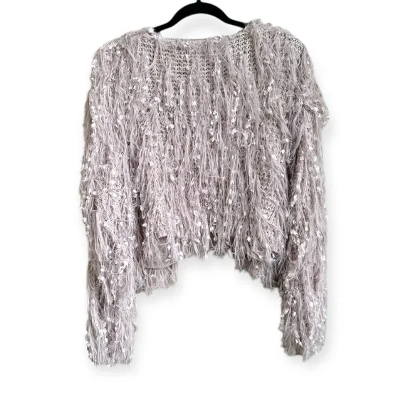 New Anthropologie Ltd Edition Altar'd State Fringe Cropped Jacket Size: Medium - Picture 3 of 5